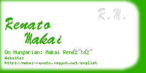 renato makai business card